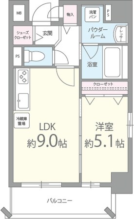 huit arbre上町台の物件間取画像